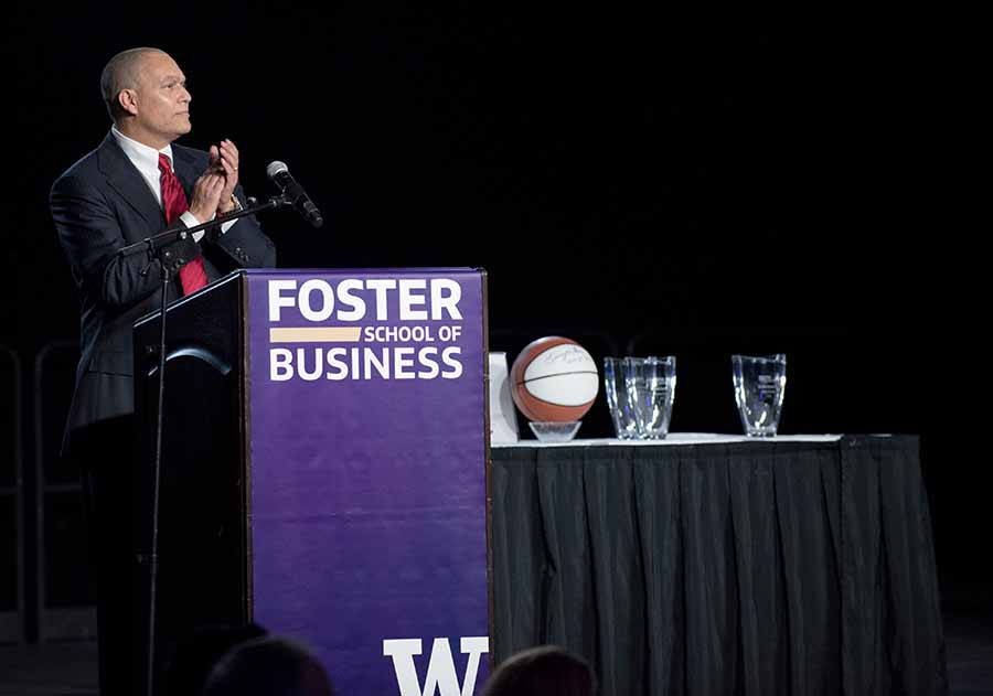 Paul Ellis at Foster School of Business Awards Ceremony